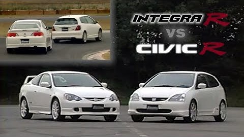 [ENG CC] Civic Type R EP3 vs. Integra Type R DC5 - mini course battle [TRACK CAMERA] 2001