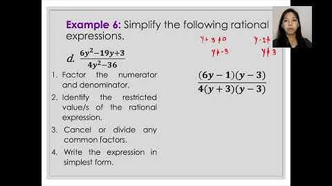 Video Lecture for Exercise 6.06 - Simplifying Rational Expressions (Part 4)