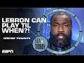 Kendrick Perkins thinks LeBron could be in the NBA until he’s 50?! | NBA Today