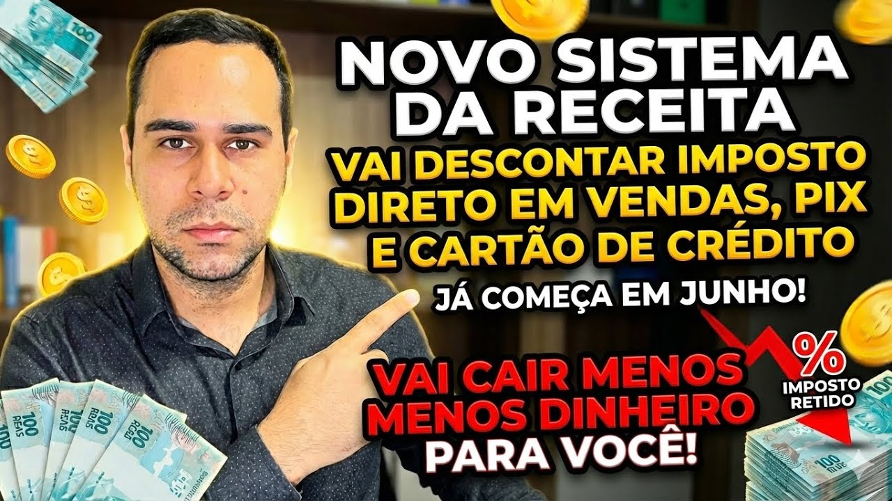 NOVO SISTEMA DO GOVERNO VAI DESCONTAR IMPOSTO DIRETO NA COMPRA E VENDA DE CARTÃO OU PIX