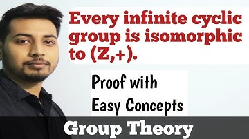 Every infinite cyclic group is isomorphic to Z Proof | Isomorphism of Groups | Group Theory