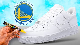Customizing Air Force 1! (Golden State Warriors Edition)