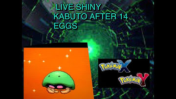 Pokemon X and Y Live Shiny Kabuto After 14 Eggs!!!