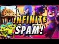 100% TOXIC! NEVER ENDING SPAM DECK in CLASH ROYALE!