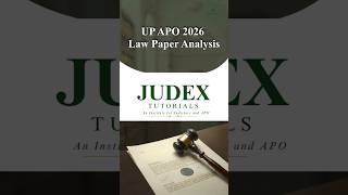 UP APO 2026 Exam Law Paper Analysis | 22 March 2026
