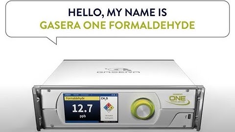 The GASERA ONE FORMALDEHYDE