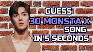 GUESS 30 MONSTA X SONGS IN 5 SECONDS, ARE YOU MONBEBE ? LETS PLAY ! || OPPANUNA QUIZ