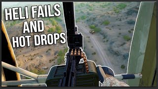 HELICOPTER FAILS AND HOT LZ'S IN SQUAD v16!