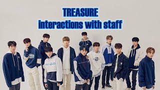 Treasure interaction with staff