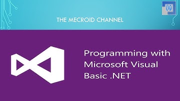 مقدمة حول لغة VB.NET  | VISUAL BASIC.NET