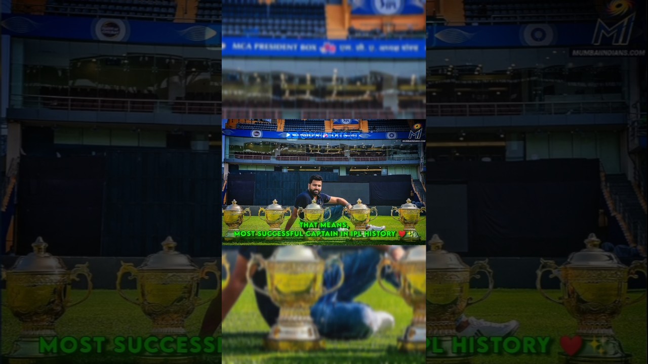 MOST SUCCESSFUL CAPTAIN IN IPL HISTORY 💙✨