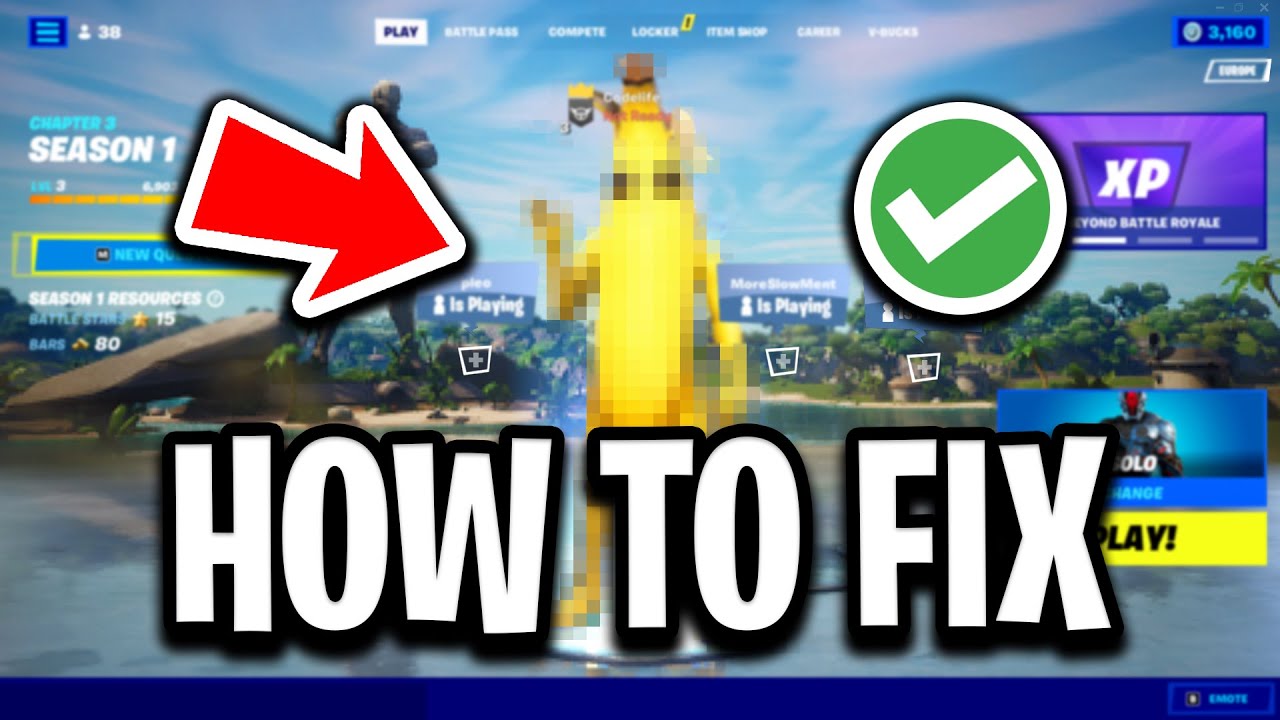 How To Fix Fortnite Chapter 3 Graphics! (Blurry/Pixelated Issues)
