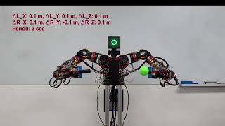 [RoK-Arm9] Task space motion control of the both arms: Cartesian motion test.