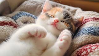 Sleeping Music for Anxious Cats - Sleepy Cat Tunes with Purring Sounds, Cat Meowing Lullaby Music screenshot 4