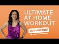 4-Minute At Home Workout for Busy Days | Entrenamiento en casa para días ajetreados