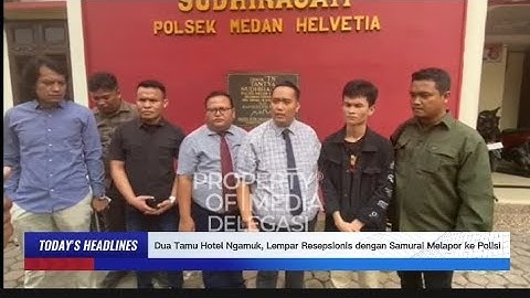 Dua Tamu Hotel Ngamuk, Lempar Resepsionis dengan Samurai Melapor ke Polisi