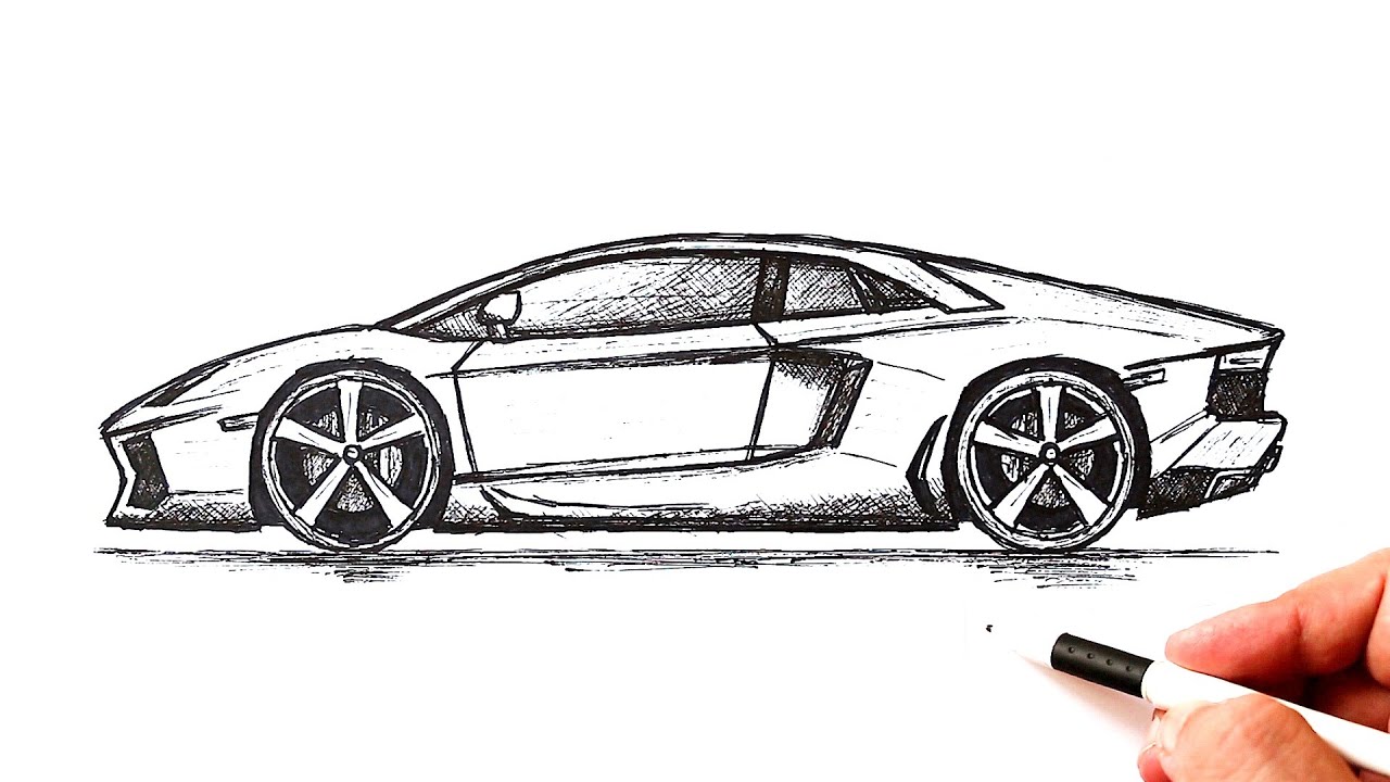 How to Draw a Car Easy 🚗 Car Drawing Tutorial for kids - YouTube