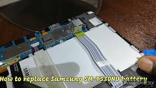 How to replace Samsung SM-T530NU Battery.