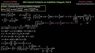 MIX-Solved Problems on Indefinite Integrals, Part 8