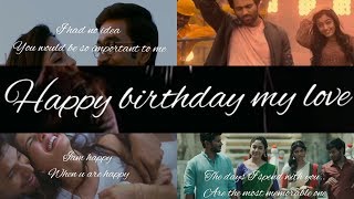 Happy birthday my love whatsapp status in tamil!Birthday message for someone special!Tamil Designs