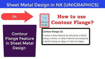 | Part 1 | How to use Contour Flange Feature | Sheet Metal Design in NX (Unigraphics)|| C for CAD ||