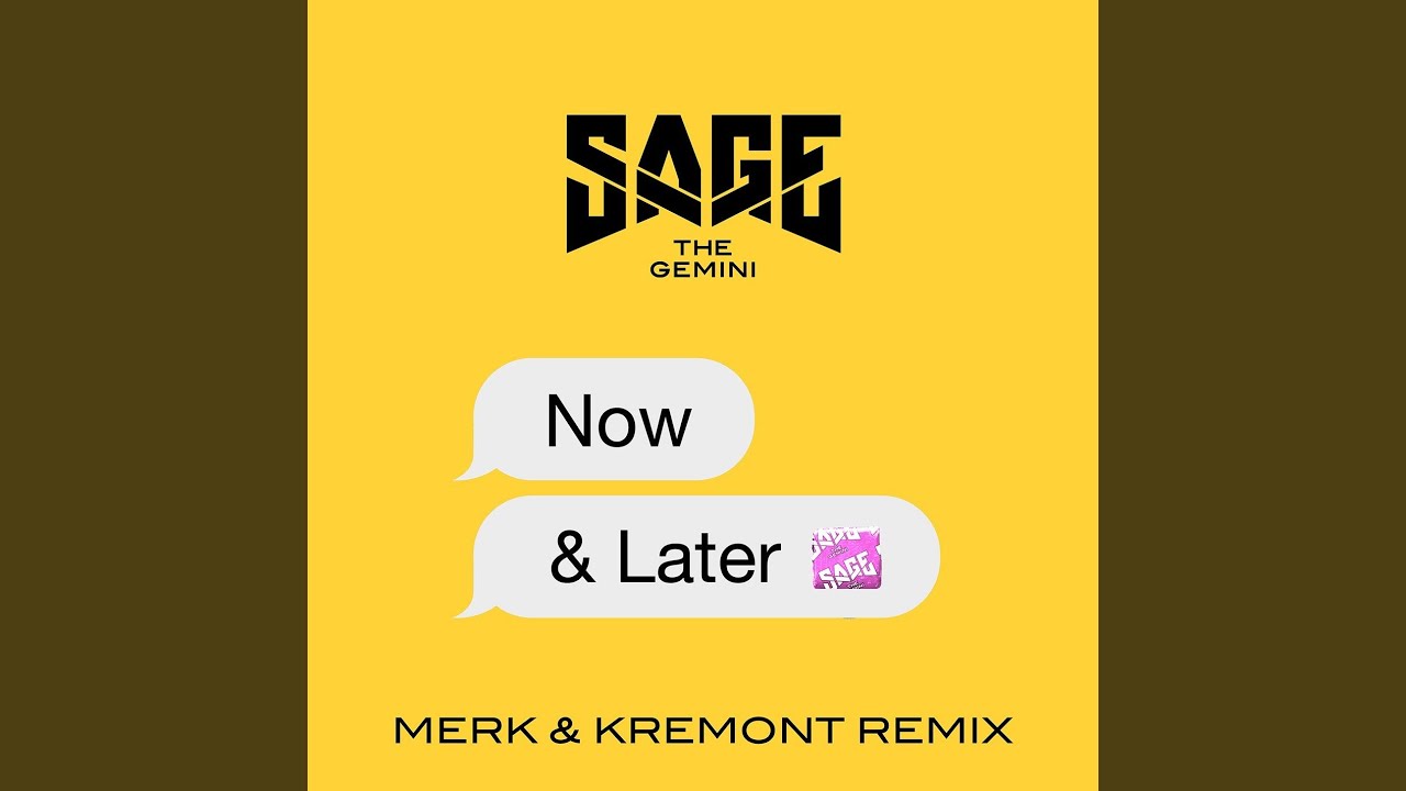 Ремикс бай. Now and later Sage the Gemini. Merk and Kremont Remix. :Now and later трек. Песня Sage the Gemini Now and.