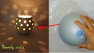 طريقه صنع اباجوره مضيئه من خامات بسيطه ?how to make table lamp