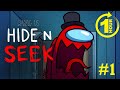 1 Hour of Among Us HIDE N SEEK Gameplay 1 No Commentary 