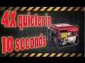 4x Quieter generator in 10 seconds