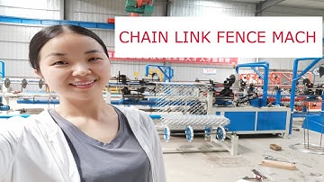 China automatic chain link fence making machine video