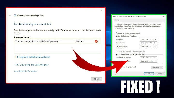 Sửa lỗi doesnt have a valid ip configuration win 7