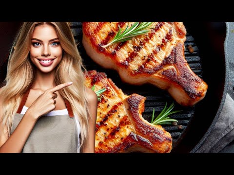 Super tasty! Pan-fried pork chops without flour - easy pork chops