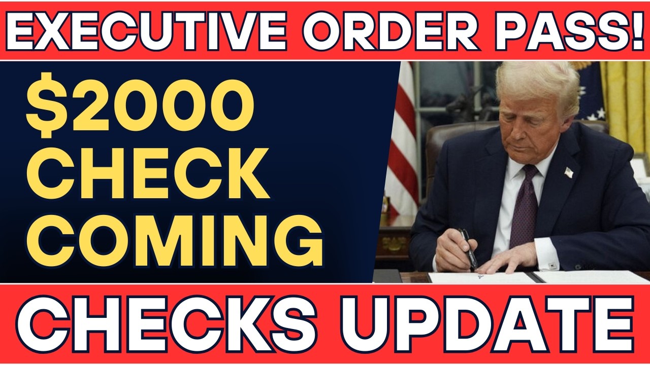 APPROVED? $2000 CHECK EXECUTIVE ORDER! NEW STIMULUS TIMELINE! TARIFF/STIMULUS CHECK UPDATE
