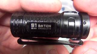 Olight S1 Mini Baton - 600 Lumens (RCR123A - CR123) EDC LED Flashlight