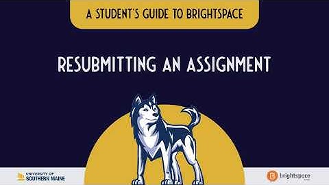 Resubmitting an Assignment