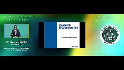 Killian Charles of Brunswick Exploration presents at THE Mining Investment Event, June 2024