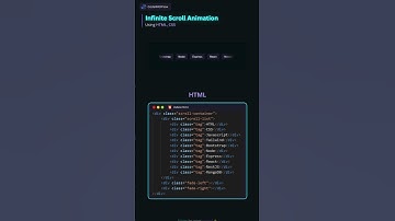 Infinite Scroll Animation Using CSS #html #css #js #frontend #cssanimation