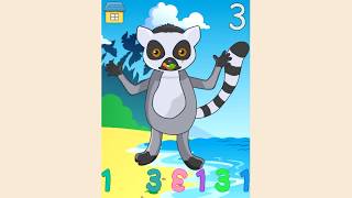 Азбука со зверятами! Учим цифры весело и легко! Обучающее видео для детей 2-5 лет.