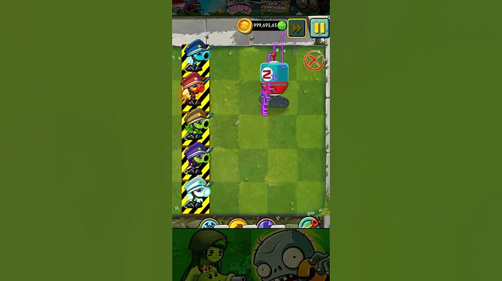 PvZ2 - New Pea plants vs New Shield Generator zombie #Shorts #pvz2 #pvz
