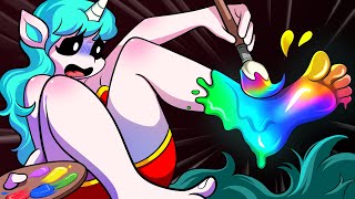 [ANIMATION] Craftycorn is turning her foot rainbow?! | Catnap LOVE STORY | Poppy Playtime Animation