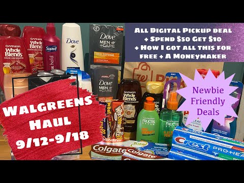 WALGREENS HAUL 9/12-9/18 NEWBIE FRIENDY DEALS + AN ALL DIGITAL PICKUP ORDER ALL FOR FREE