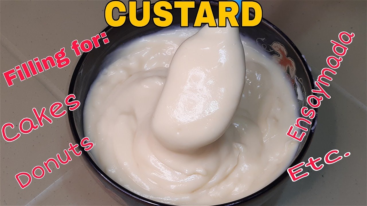 CUSTARD RECIPE | Filling for Cakes, Donuts, Ensaymada, etc.