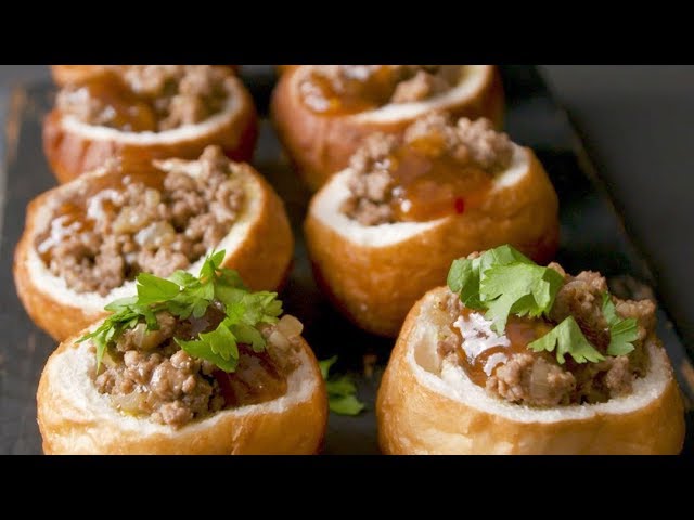 Curry Mince Vetkoek Pots