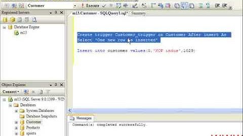Trigger in SQL Server 2005 tutorial from wingslive.com