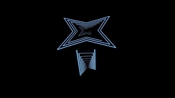 Neon Cube. 3D animation. Animated neon cube.