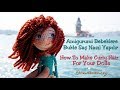 amigurumi bukle saç yapımı (how to make curly hair for dolls)