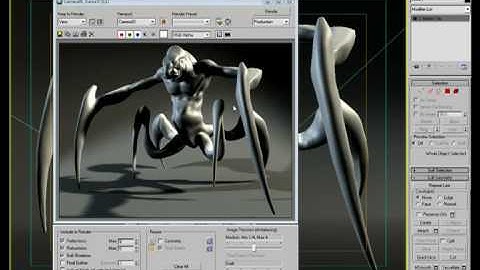 Mudbox 2009 Quick Start Series: Rendering 32 Bit displacement in 3D Max