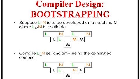 Compiler Design: BOOTSTRAPPING with Example