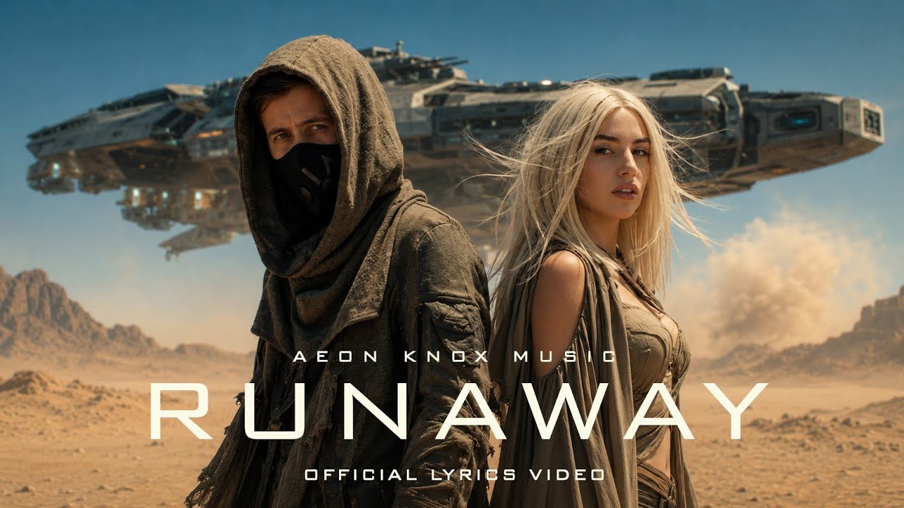 Runaway - Alan Walker x Ava Max Style | Dark Melodic EDM | Aeon KnoX (Official Lyrics Video)