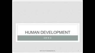 Psy 202Z Ch 9.3 Development